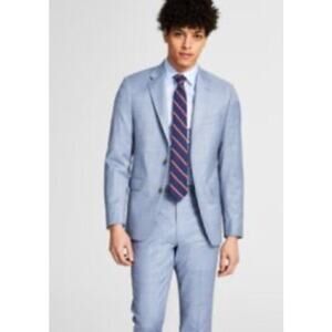 Calvin Klein Blazer Slim Fit Infinite Stretch Wrinkle Resistant Blue NWT 44 R